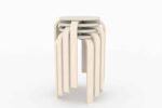 Kruk met rugleuning Set 4/St. - Afbeelding 5