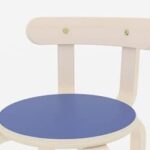 Kruk met rugleuning Set 4/St.