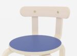 Kruk met rugleuning Set 4/St.