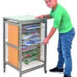 Droogrek A3 Zilver XL (verrijdbaar)