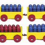 Houten Reken Trein 1-100