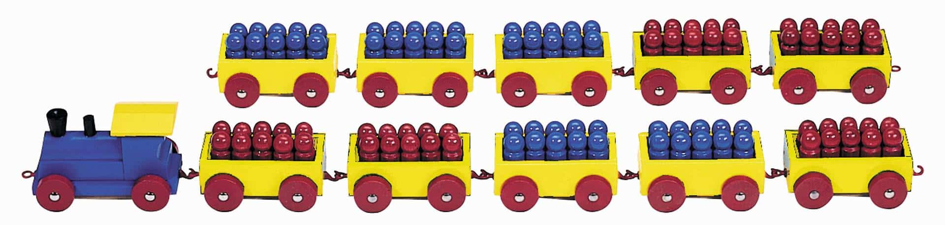 1364_b-Rekenen-Houten-Trein-100.jpg Houten Reken Trein 1-100 - Afbeelding 1