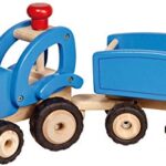 Houten Tractor incl. Aanhangwagen