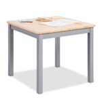 Kindertafel (grijs/naturel)