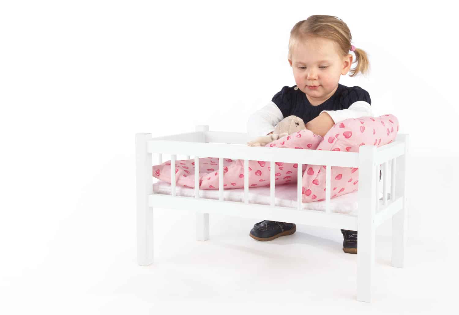 251618_02.jpg Poppenbedje Annika compleet (bedje + beddengoed) - Afbeelding 1
