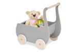 Poppenwagen Retro Grijs