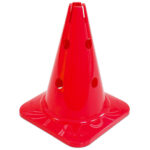 Kegel met gaten-rood