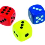 Stippen dobbelstenen-set van 3