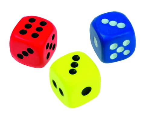 35453_b.jpg Stippen dobbelstenen-set van 3 - Afbeelding 1