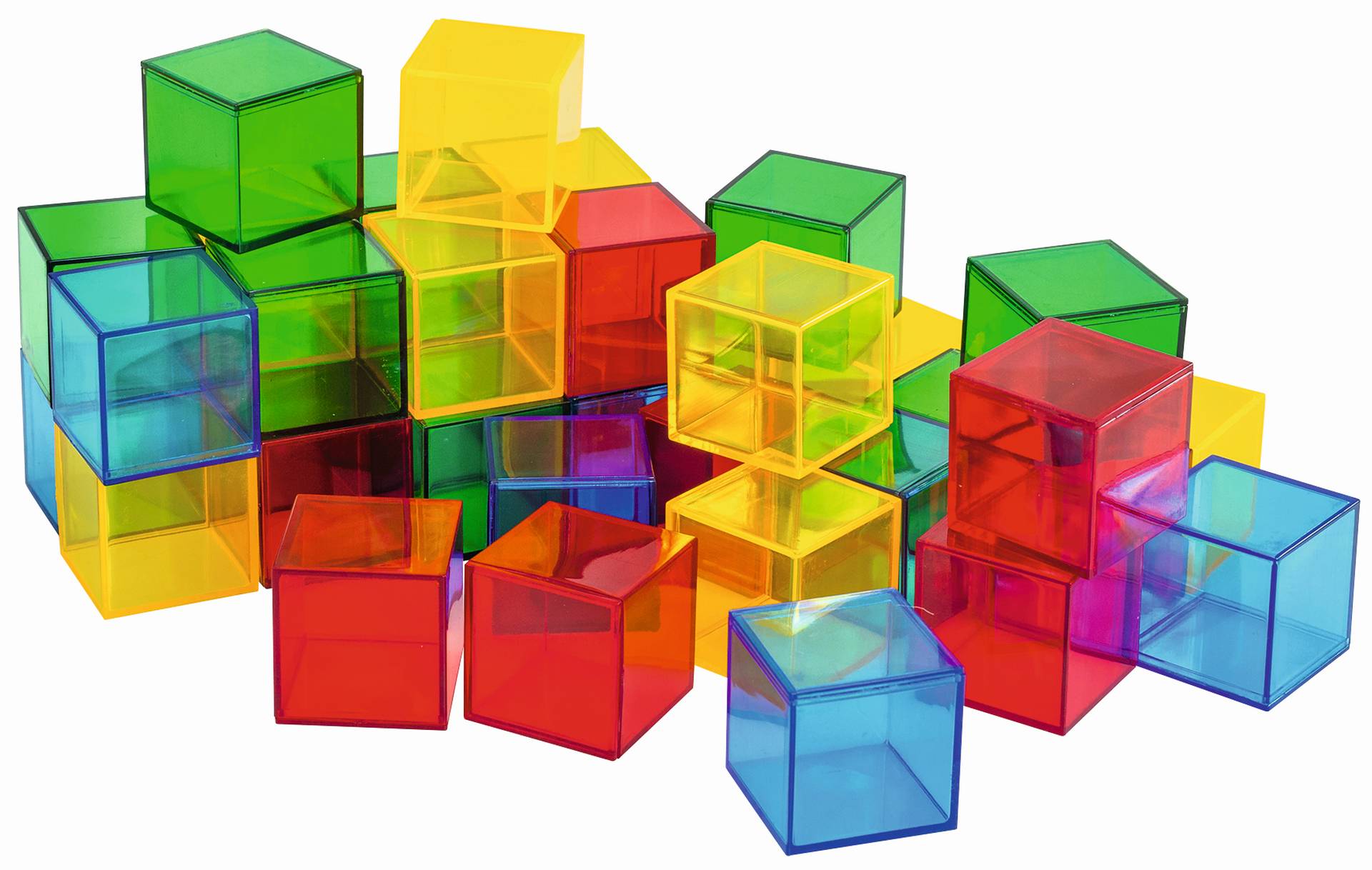 41313-Gekleurde-blokken-5.jpg Transparante Gekleurde Kubussen - Afbeelding 1