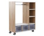 EduCasa Garderobe Eiken/Wit - Afbeelding 2