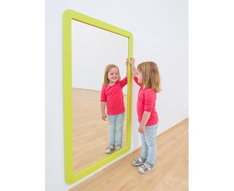 41654.jpg Spiegel met afgeronde hoeken, L-Lime - Afbeelding 1