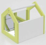 EduCasa opzet Spiegelhuis Lime/Wit