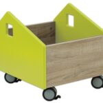 EduCasa Speelkist Huis met raam Lime