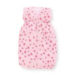 Poppenslaapzak (roze - hartjes)