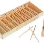 Montessori Houten Rekenstokken in doos 45/St.