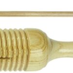 Houten guiro met handvat