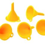 Plastic trechters, diameter 4 cm, 5 stuks