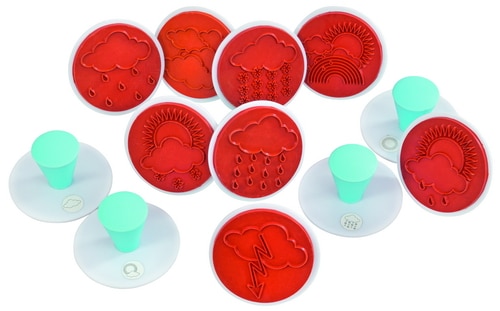 54020_b.jpg Weer stempel set-12 stuks - Afbeelding 1