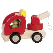 55965.jpg Houten Sleepwagen - Afbeelding 1