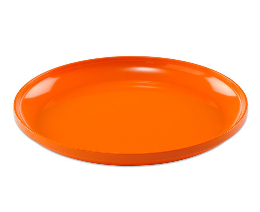 56035-2_a.jpg Bord, groot 25 cm, oranje - Afbeelding 1
