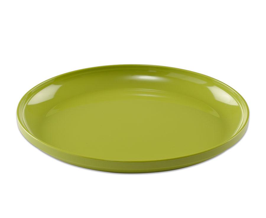 56035-6_b.jpg Bord, groot 25 cm, groen - Afbeelding 1
