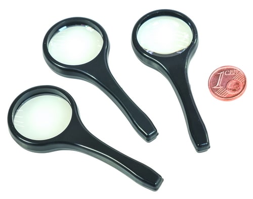 6592_a-2.jpg Vergrootglas, 5x, diameter glas 25 mm - Afbeelding 1