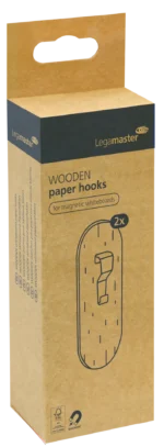 Houten whiteboard papierhaken 2 st - Afbeelding 2