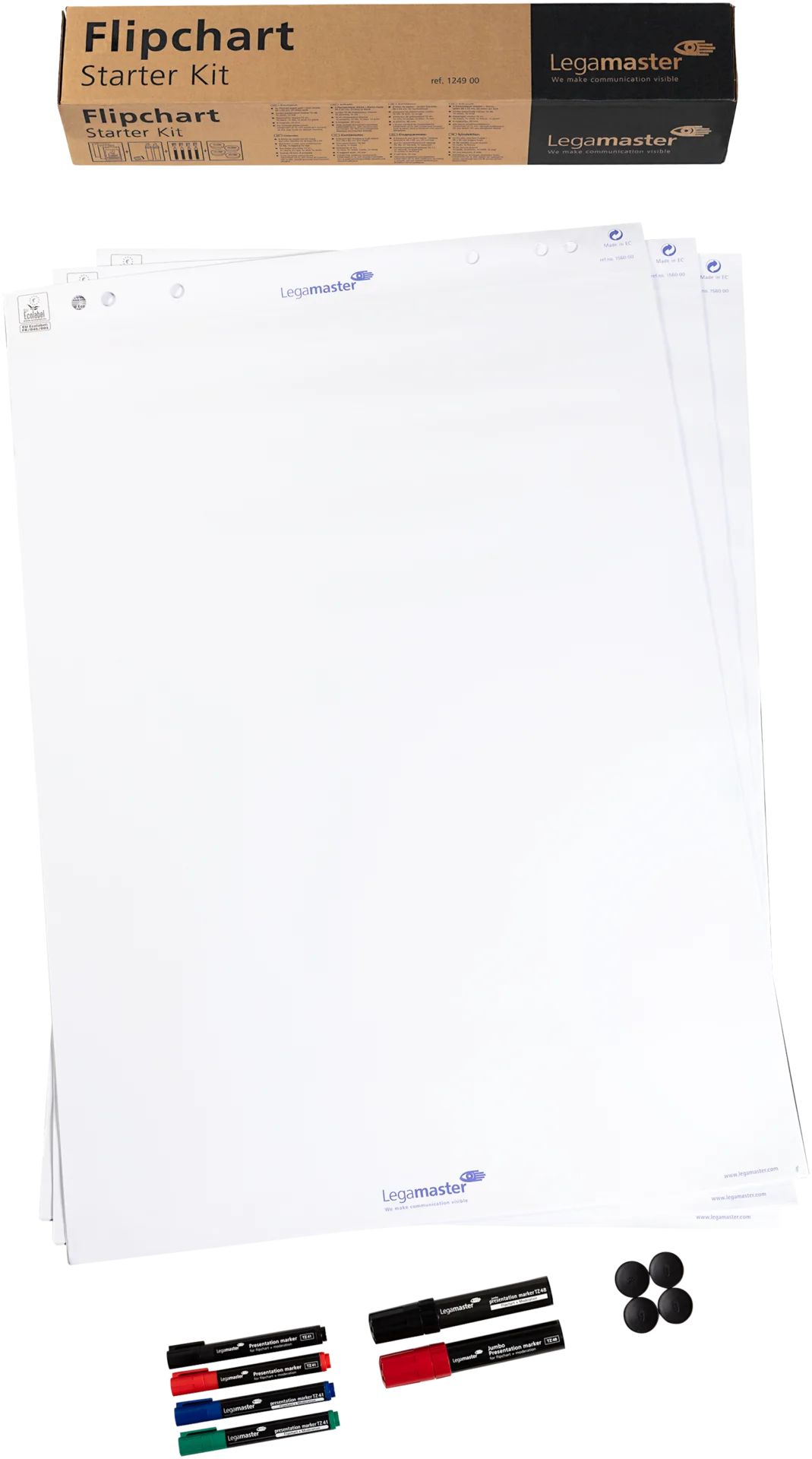7-124900_001.webp Legamaster STARTER flipchart accessoire set 14-delig - Afbeelding 1