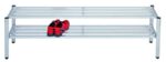 Laag schoenenrek 150 cm-aluminium