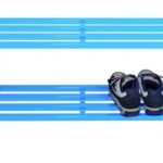 Laarzenrek 150 cm-blauw