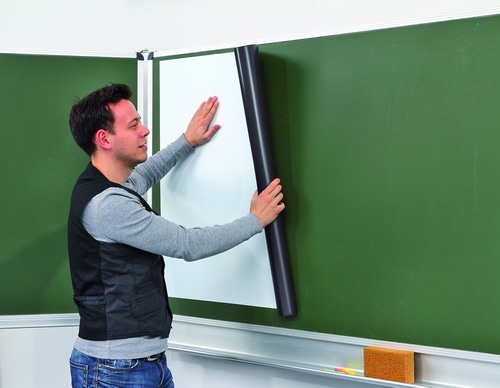 73458_b.jpg Oprolbaar magnetisch white board 90x125 cm - Afbeelding 1