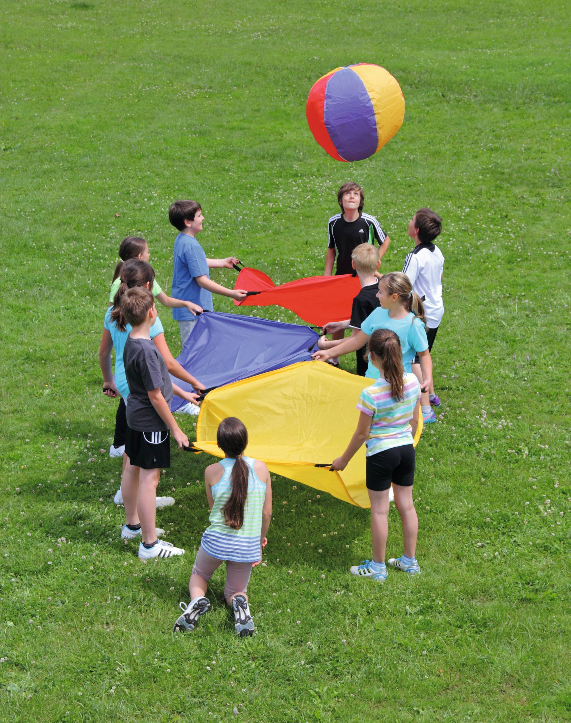 754358-Sport-Balance-doek.jpg Parachute Balanceer Set - Afbeelding 1