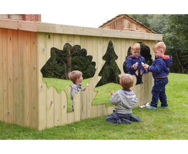 754477_a-XL.jpg Boom Wandspiegels Buiten 3/St. - Afbeelding 1