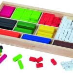 Rekenstaafjes in houten box - grote set