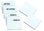 Mini whiteboard kaarten, 6 stuks 12,5x14cm