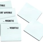 Mini whiteboard kaarten, 6 stuks 12,5x14cm