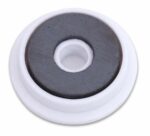 Magneten 2 cm 10 stuks. wit - Afbeelding 2
