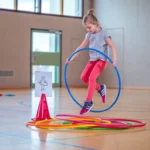 Gym hoepels, 6/St. regenboogkleuren, 80 cm
