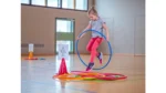 Gym hoepels, 6/St. regenboogkleuren, 80 cm