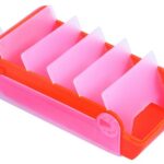 Flashcards doos kunststof, oranje