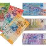 Geld tellen Zwiterse Francs
