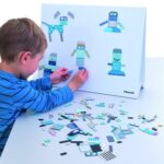 Magneet puzzel spel, mini-robots