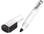 Whiteboard marker zwart met wisser en magneet - Afbeelding 5
