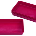 TreeNside Biokunststof schalen set 5/St. rood