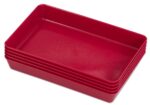 TreeNside Biokunststof schalen set 5/St. rood - Afbeelding 2