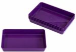 TreeNside Biokunststof sorteerschalen set 5/St. 26 x 18 x 12 paars