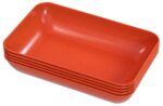 TreeNside Biokunststof sorteerschalen set 5/St. 47x23x147 oranje - Afbeelding 2