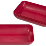 TreeNside Biokunststof sorteerschalen set 5/St. 47x23x147 rood
