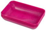 TreeNside Biokunststof sorteerschalen set 5/St. 47x23x147 roze - Afbeelding 2